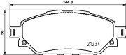 8DB 355 037-801 Sada brzdových destiček, kotoučová brzda HELLA