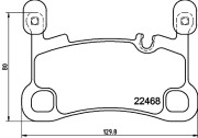 8DB 355 039-111 Sada brzdových destiček, kotoučová brzda HELLA