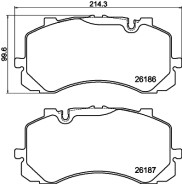 8DB 355 040-241 Sada brzdových destiček, kotoučová brzda HELLA