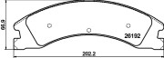 8DB 355 040-291 Sada brzdových destiček, kotoučová brzda HELLA