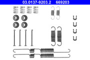 03.0137-9203.2 Sada příslušenství, brzdové čelisti ATE
