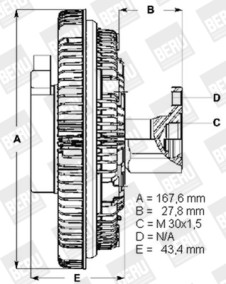 LK099 Spojka, větrák chladiče BorgWarner (BERU)