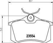 T5075 Sada brzdových destiček, kotoučová brzda PAGID