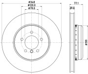 65155 Brzdový kotouč PAGID
