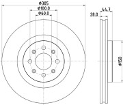55022 Brzdový kotouč PAGID