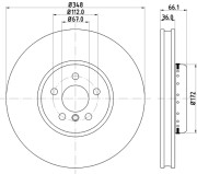 65179 Brzdový kotouč PAGID