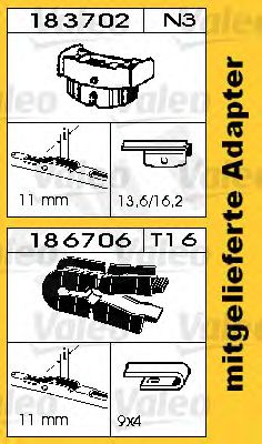 132550 List stěrače DAS ORIGINAL TRUCKS SWF