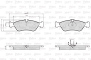 872661 Brzdové destičky OPTIPACK for LCV VALEO