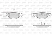 872576 Brzdové destičky OPTIPACK for LCV VALEO