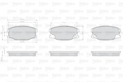 872242 Sada brzdových destiček, kotoučová brzda OPTIPACK for LCV VALEO