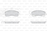 872238 Sada brzdových destiček, kotoučová brzda OPTIPACK for LCV VALEO