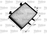 715547 Filtr, vzduch v interiéru VALEO ESSENTIAL VALEO