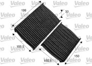 715557 Filtr, vzduch v interiéru VALEO PROTECT VALEO