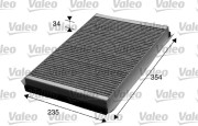 715602 Filtr, vzduch v interiéru VALEO PROTECT VALEO