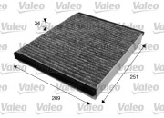 715628 Filtr, vzduch v interiéru VALEO PROTECT VALEO