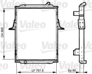 733536 Chladič, chlazení motoru NEW PART VALEO