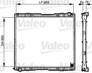 733540 Chladič, chlazení motoru NEW PART VALEO