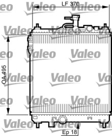 734914 Chladič, chlazení motoru VALEO