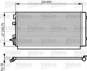 814187 Kondenzátor, klimatizace VALEO