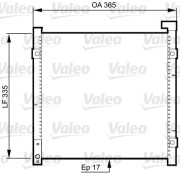 814326 Kondenzátor, klimatizace VALEO