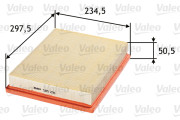 585291 Vzduchový filtr VALEO