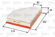 585401 Vzduchový filtr VALEO