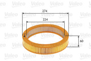 585619 Vzduchový filtr VALEO