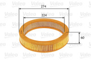 585620 Vzduchový filtr VALEO