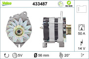 433487 generátor VALEO RE-GEN REMANUFACTURED VALEO