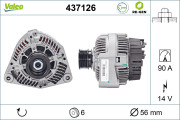 437126 generátor VALEO RE-GEN REMANUFACTURED VALEO