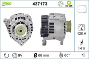 437173 generátor VALEO RE-GEN REMANUFACTURED VALEO