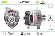 437306 generátor VALEO RE-GEN REMANUFACTURED VALEO