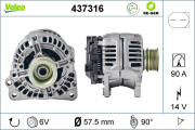 437316 generátor VALEO RE-GEN REMANUFACTURED VALEO