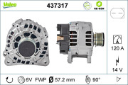 437317 generátor VALEO RE-GEN REMANUFACTURED VALEO