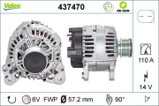 437470 generátor VALEO RE-GEN REMANUFACTURED VALEO