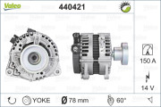 440421 generátor VALEO RE-GEN REMANUFACTURED VALEO