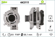 443111 generátor VALEO CORE-FLEX VALEO