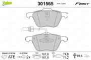 301565 Sada brzdových destiček, kotoučová brzda FIRST VALEO