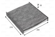 715725 Filtr, vzduch v interiéru VALEO PROTECT VALEO