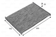715732 Filtr, vzduch v interiéru VALEO PROTECT VALEO