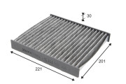 715819 Filtr, vzduch v interiéru VALEO PROTECT VALEO