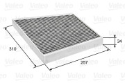 698741 Filtr, vzduch v interiéru VALEO PROTECT VALEO