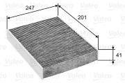 715753 Filtr, vzduch v interiéru VALEO PROTECT VALEO