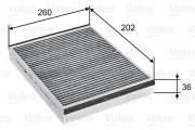 715757 Filtr, vzduch v interiéru VALEO PROTECT VALEO