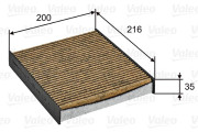 701026 Filtr, vzduch v interiéru VALEO PROTECT MAX VALEO