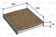 701027 Filtr, vzduch v interiéru VALEO PROTECT MAX VALEO