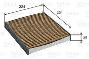 701029 Filtr, vzduch v interiéru VALEO PROTECT MAX VALEO