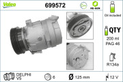 699572 Kompresor, klimatizace VALEO RE-GEN REMANUFACTURED VALEO