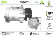 699602 Kompresor, klimatizace VALEO RE-GEN REMANUFACTURED VALEO