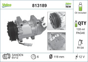 813189 Kompresor, klimatizace VALEO CORE-FLEX VALEO